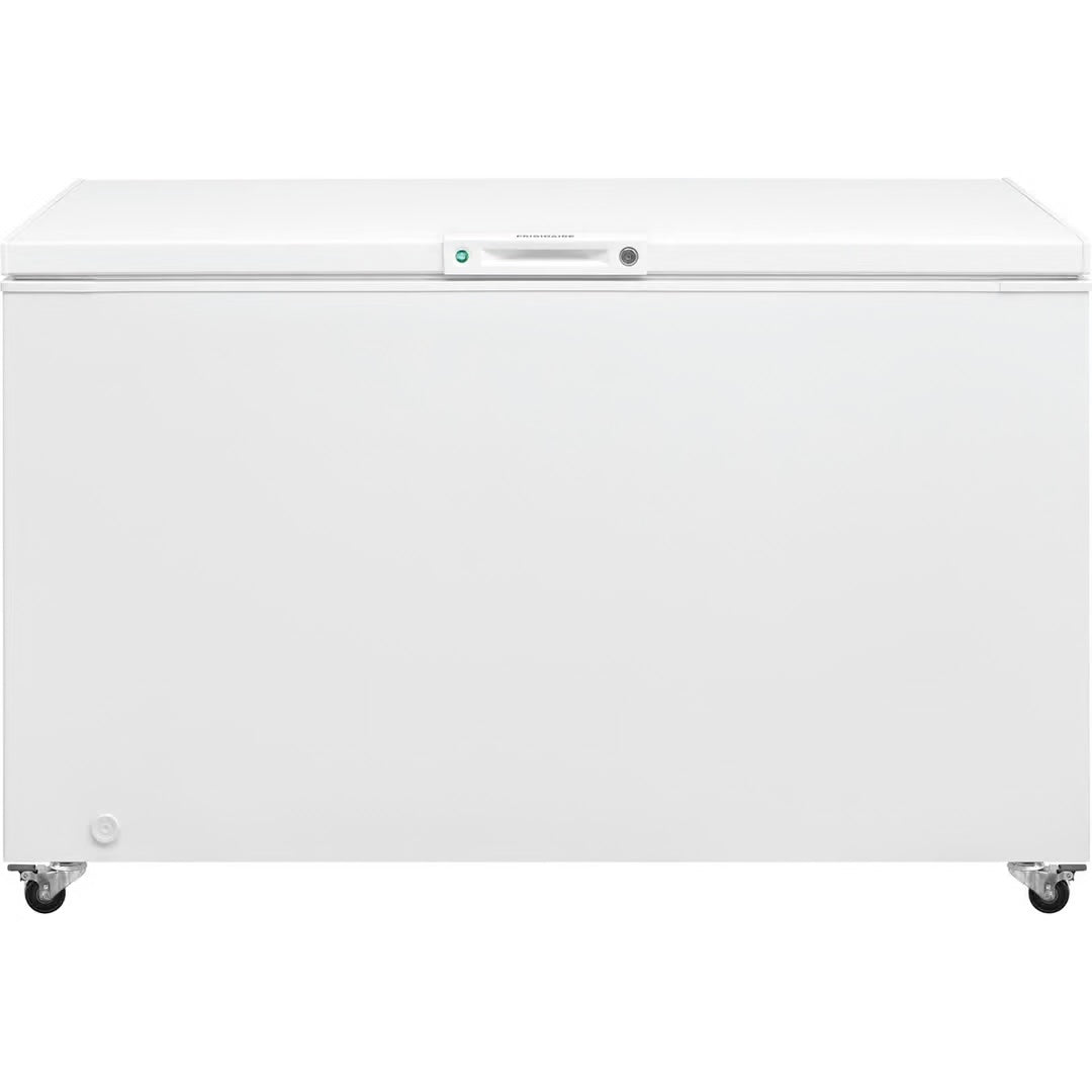 15 cu. ft. Garage Ready Manual Defrost Chest Freezer in White with LED Light and Adjustable Temperature Control
