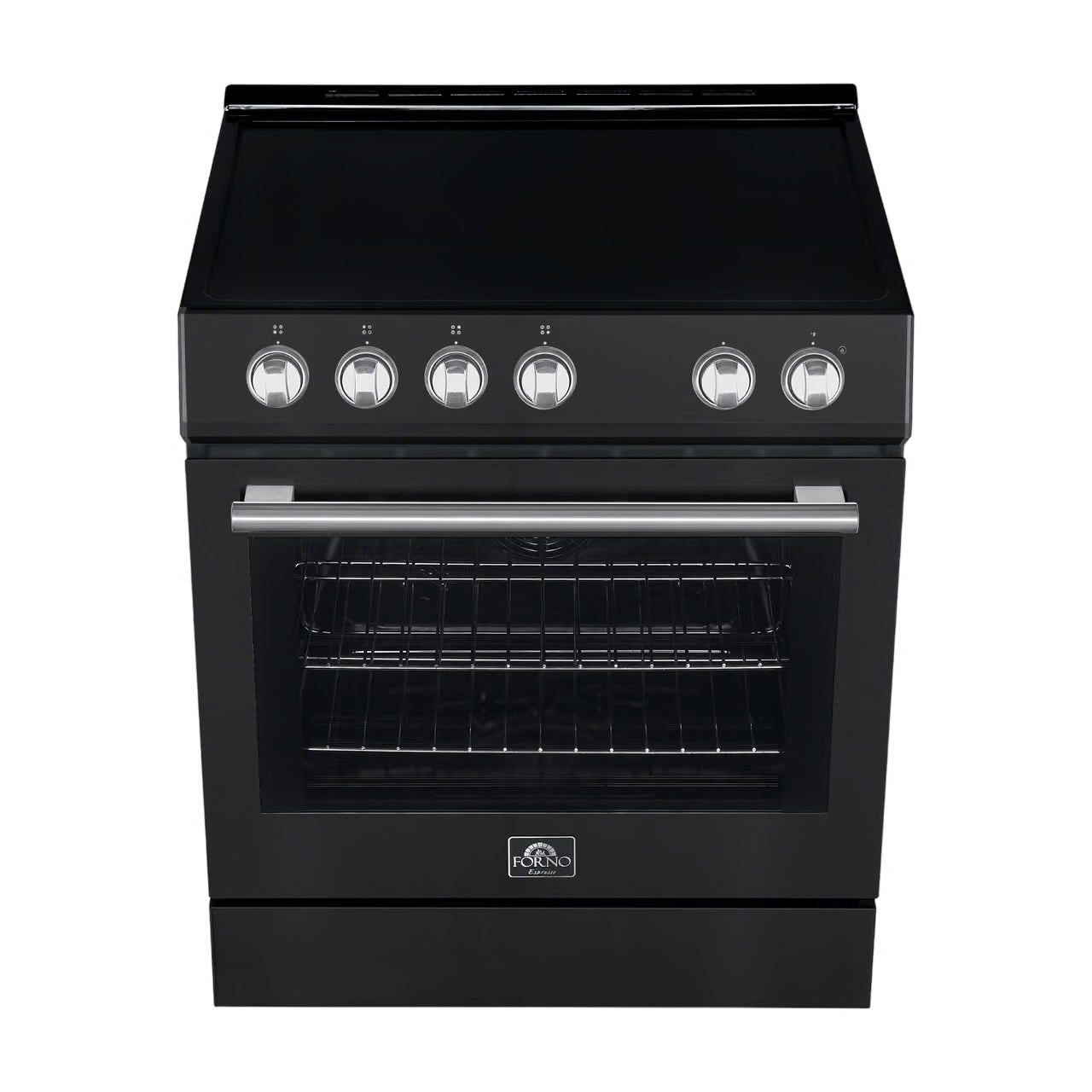 Leonardo Espresso 30 in. 4 Element 5.0 cu. ft Electric Range Convection Oven in Black