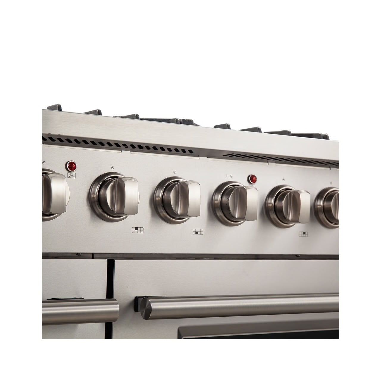Galiano 48-Inch Freestanding Gas Range, Stainless Steel, 8 Burners, 107,000 BTU, Griddle, Double Ovens, Energy Efficient