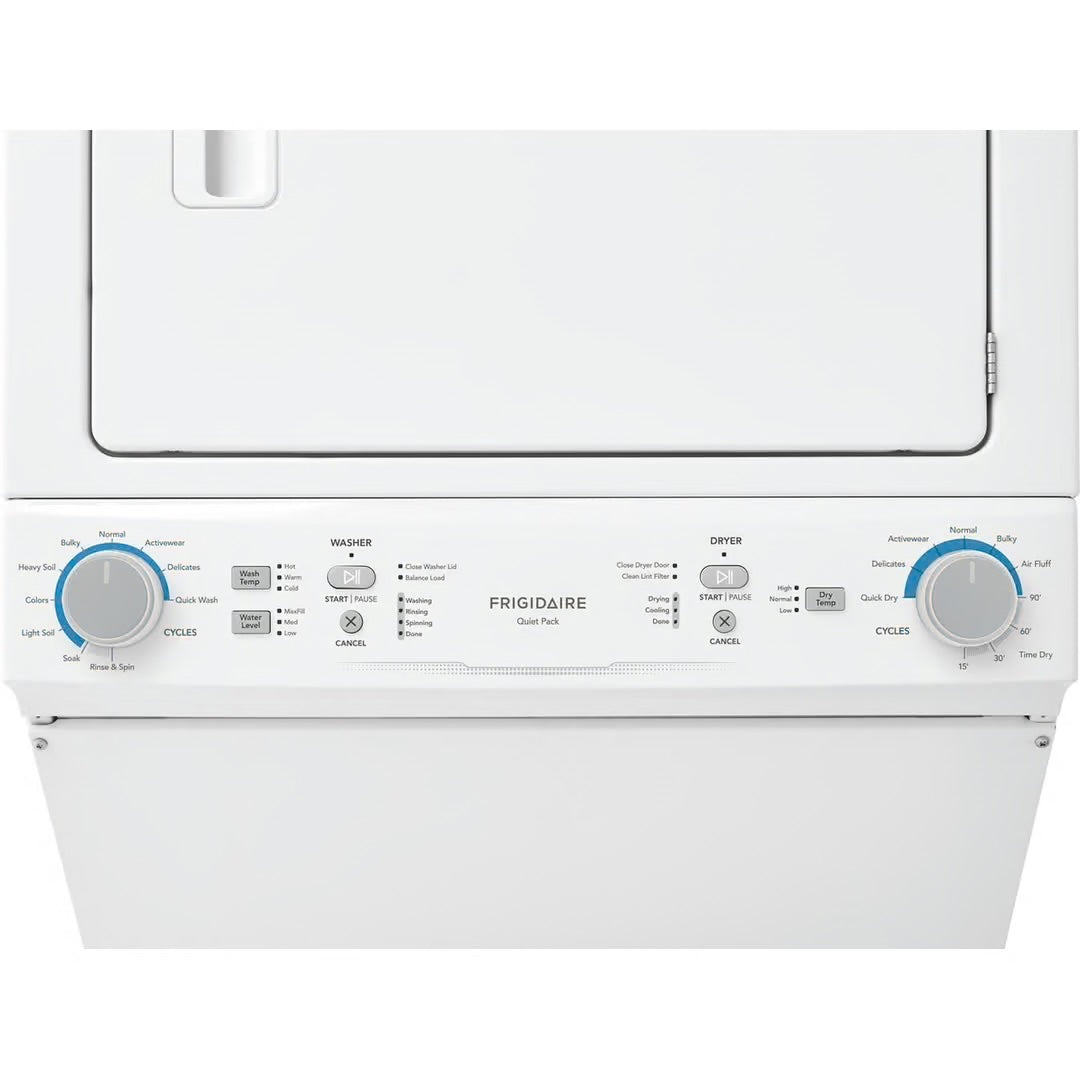 3.9 cu. ft. Washer and 5.5 cu. ft. Electric Dryer Combo in White with Quick Wash & Dry Cycle and MaxFill Wash Cycle