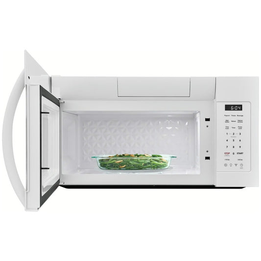 1.8 cu. ft. 1000 Watt Over the Range Microwave with Charcoal Filter 300 CFM in White