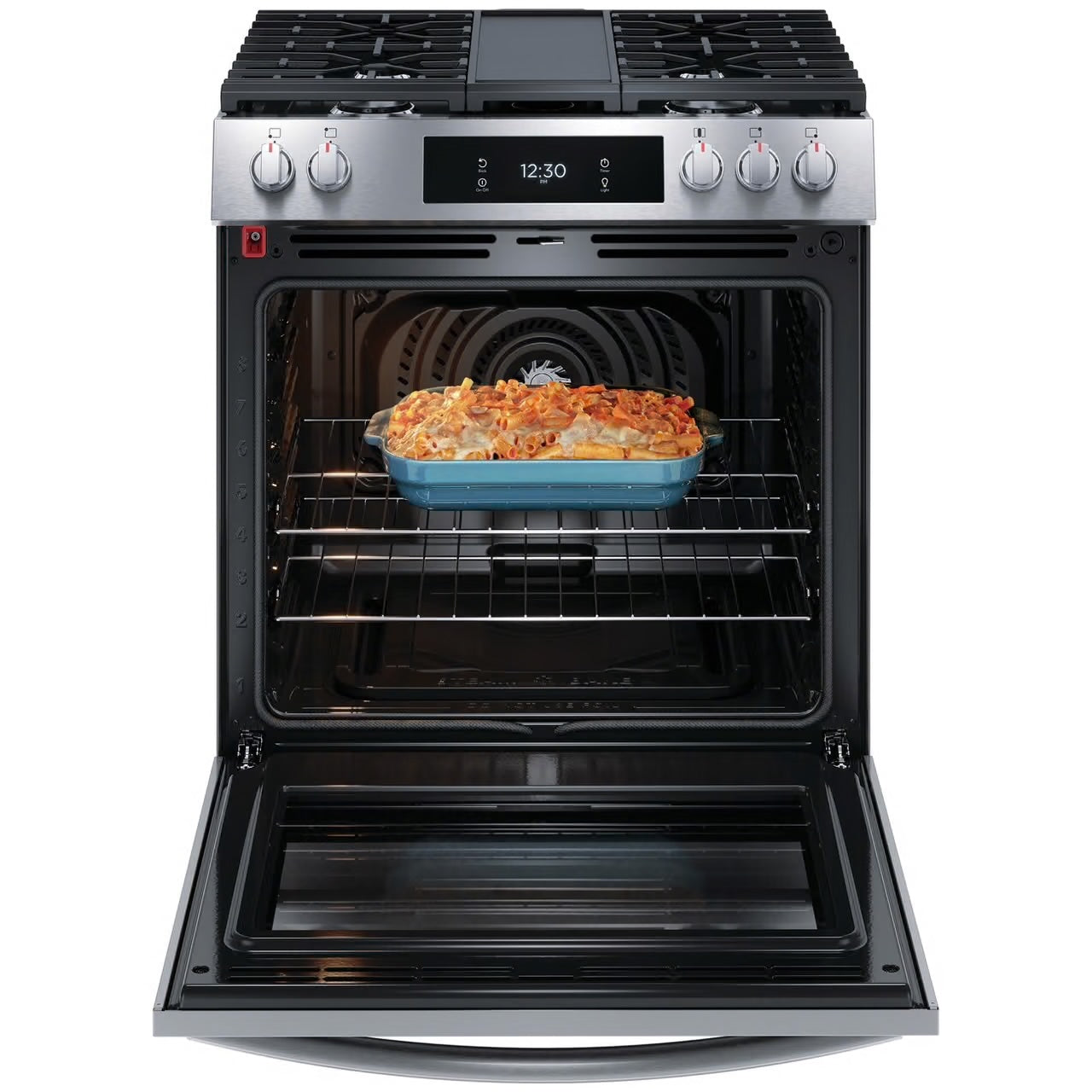 Gallery 30 in. 6 cu. ft. 5 Burner Slide-In Gas Range with Total Convection and Air Fry, Smudge Proof Stainless Steel