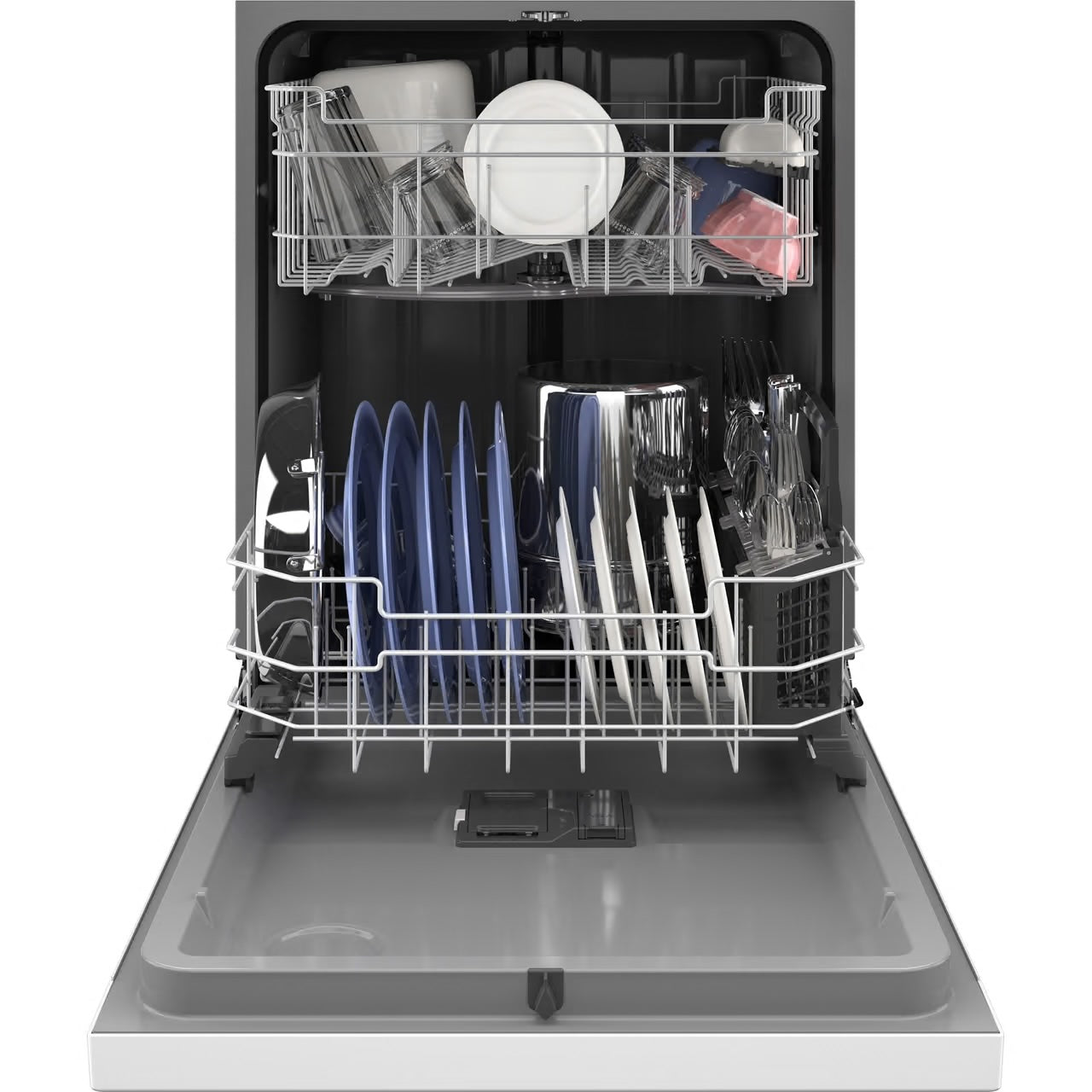 24 in. Built-In Tall Tub Front Control White Dishwasher w/Sanitize, Dry Boost, 52 dBA