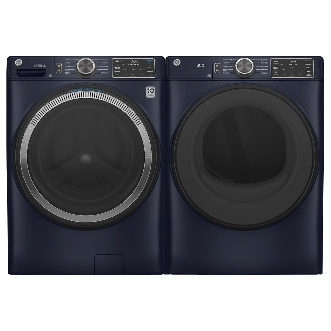 4.8 cu. ft. Smart Sapphire Blue Front Load Washer with OdorBlock UltraFresh Vent System and Sanitize with Oxi