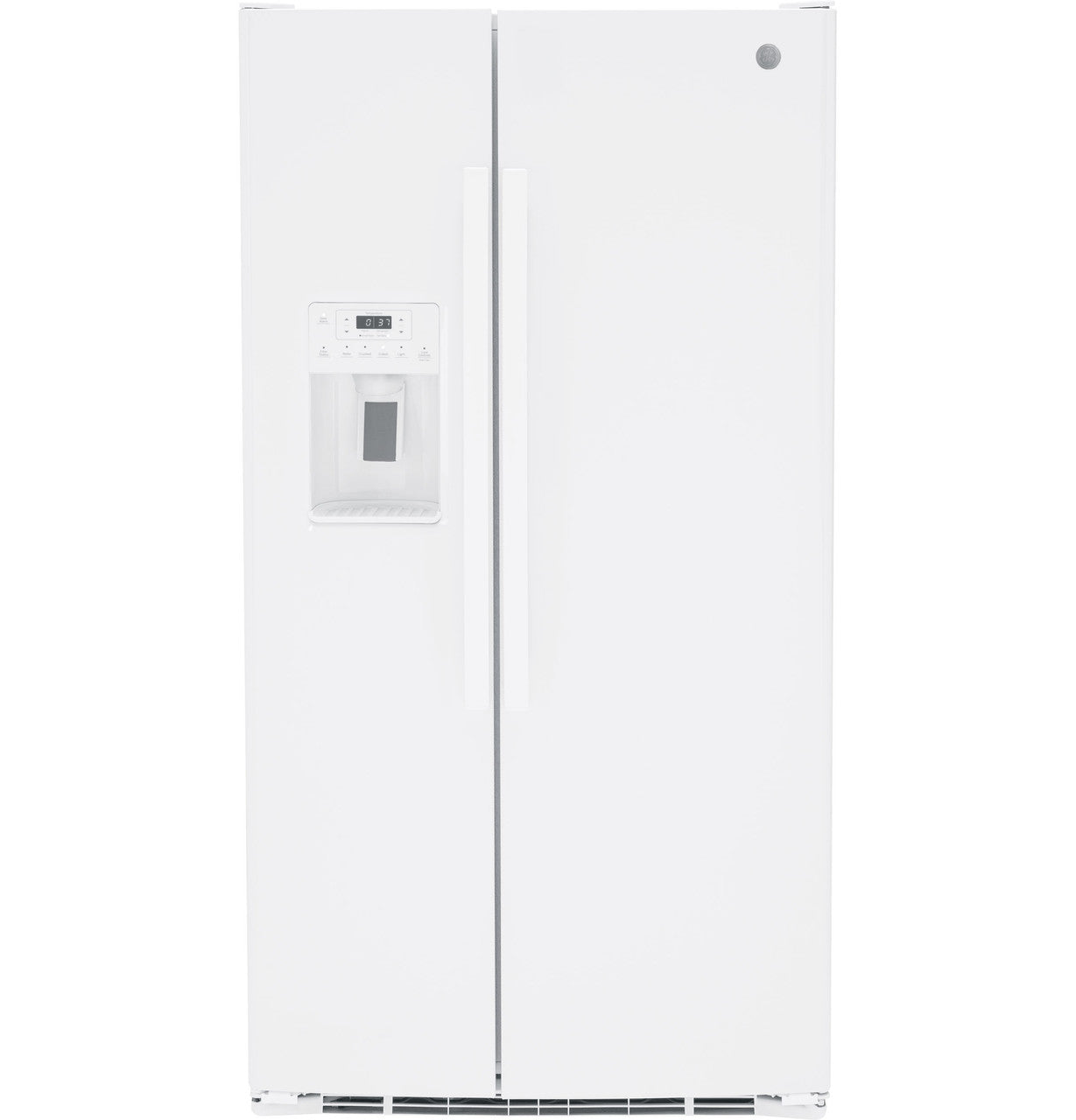 25.3 cu. ft. Side-by-Side Refrigerator in White, Standard Depth