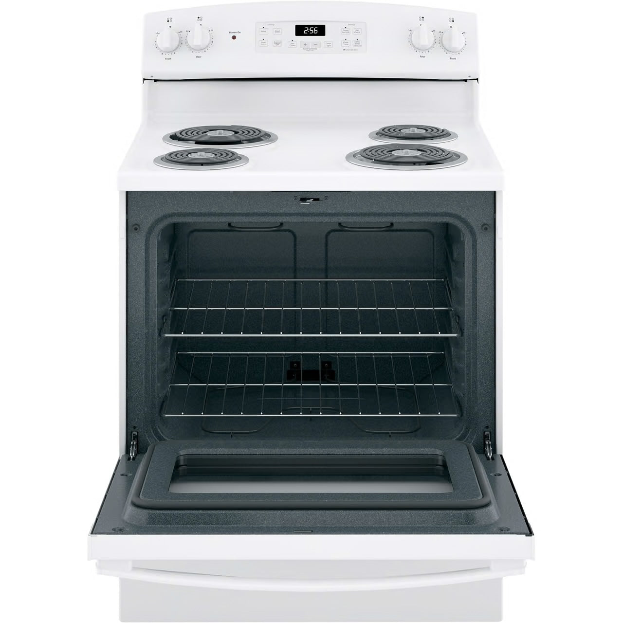 30 in. 4 Burner Element Free-Standing Electric Range in White