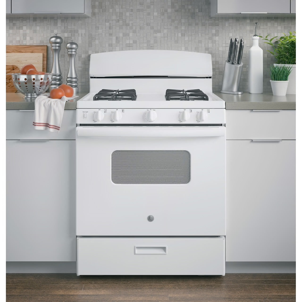 30 in. 4.8 cu. ft. Freestanding Gas Range in White