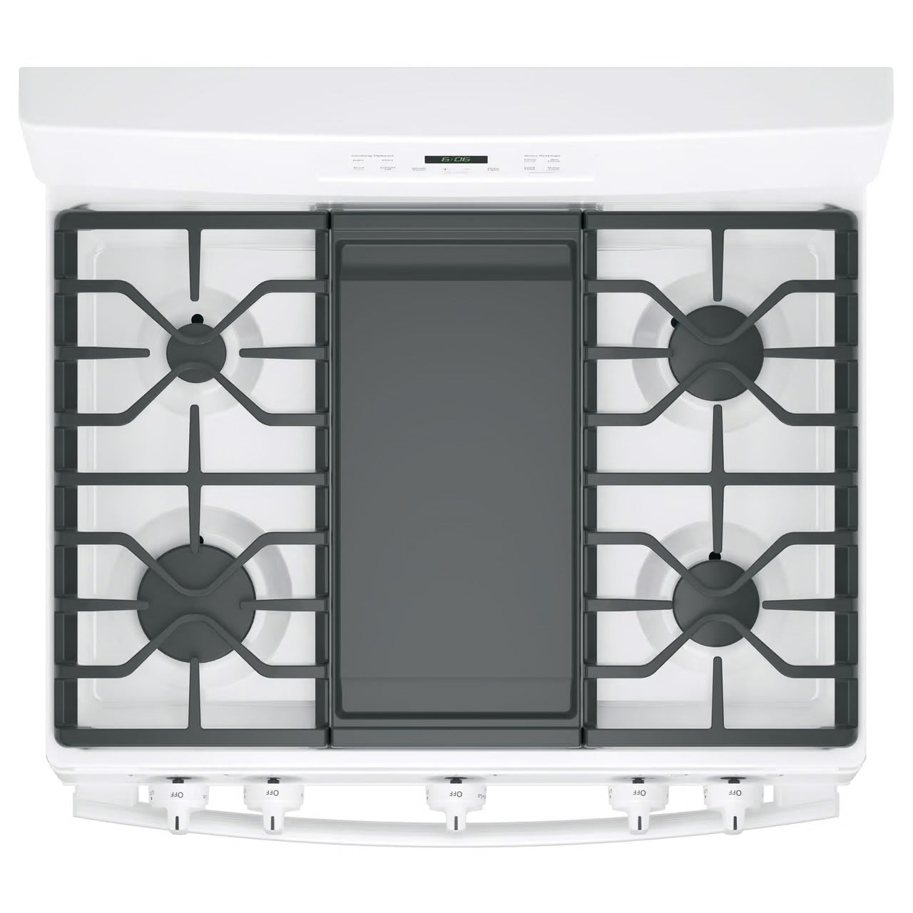 30 in. 5.0 cu. ft. Freestanding Gas Range in White with Griddle
