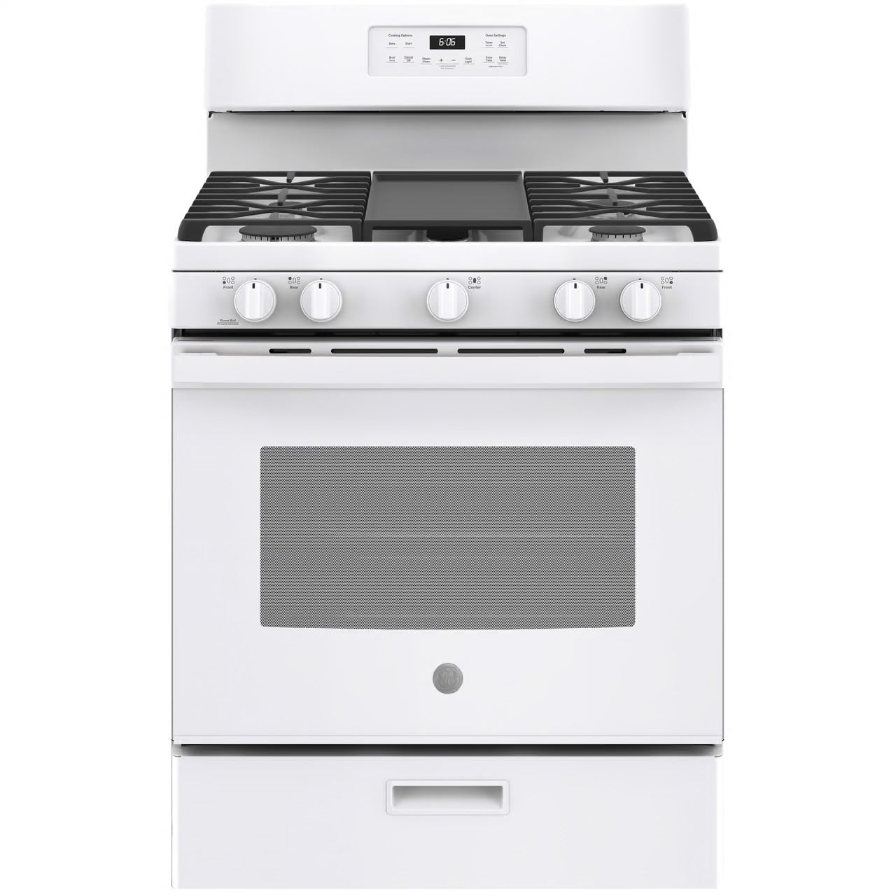 30 in. 5.0 cu. ft. Freestanding Gas Range in White with Griddle