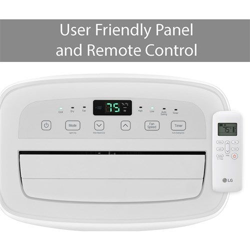 8000 BTU Portable Air Conditioner (12000 BTU ASHRAE) - White