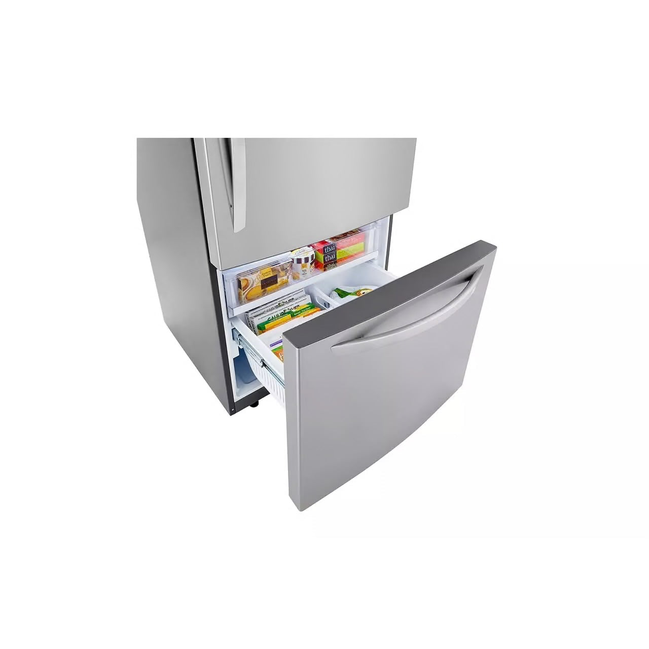 33 in. W 26 cu. ft. Bottom Freezer Refrigerator w/ Multi-Air Flow and Smart Cooling in PrintProof Stainless Steel