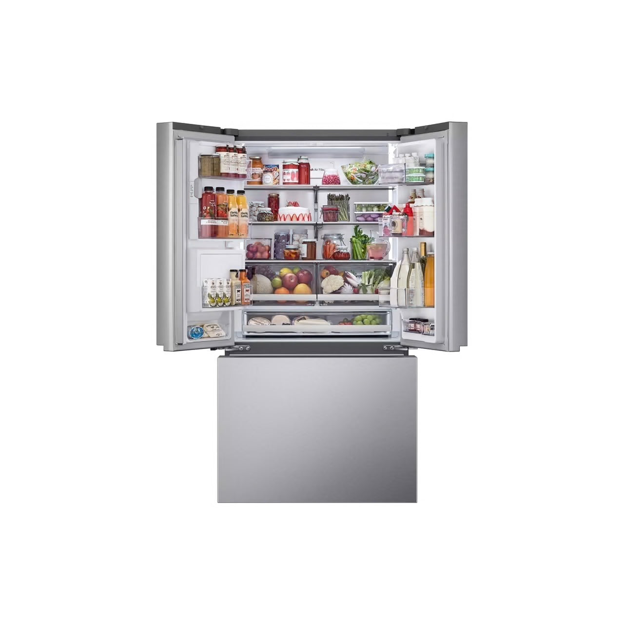 26 cu. ft. Smart Counter-Depth MAX French Door Refrigerator with 4 types of ice in PrintProof Stainless Steel