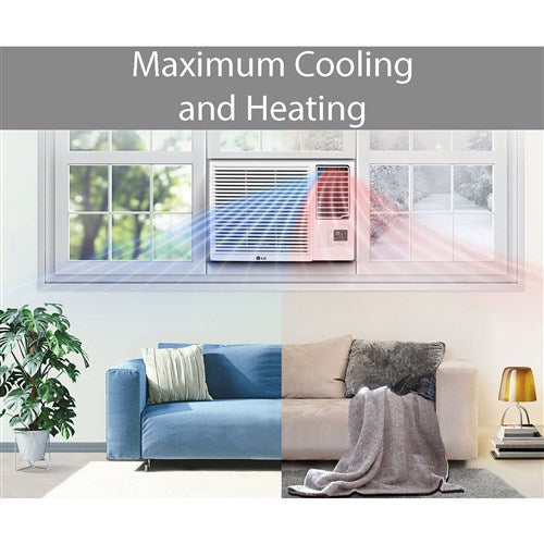 7, 500 BTU Heat/Cool Window Air Conditioner w/Wifi Controls - White