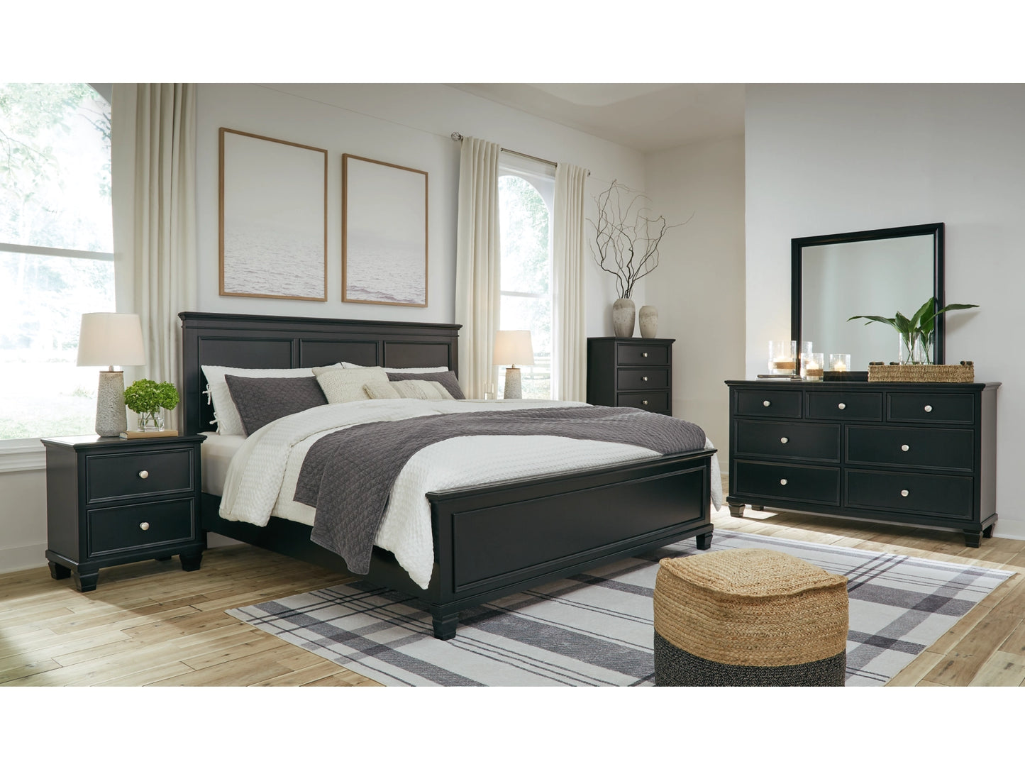 Conjunto de dormitorio de 3 piezas Lanolee