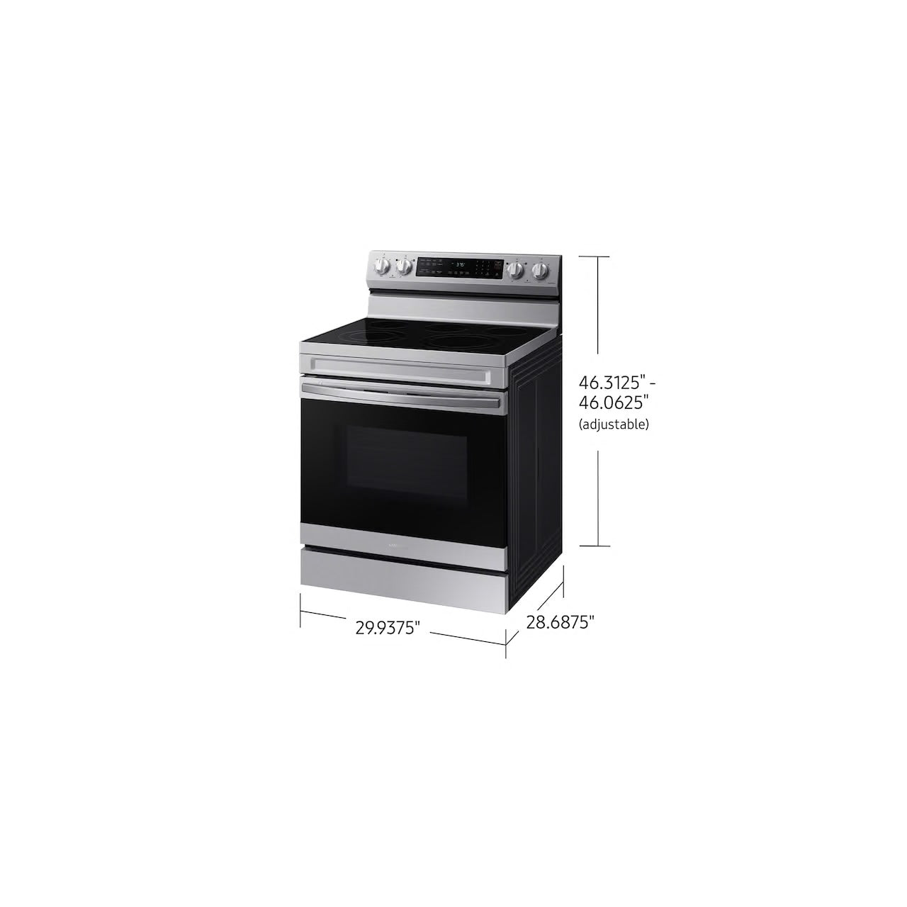 Smart Freestanding Electric Range 6.3 cu. ft. with Air Fry and Convection