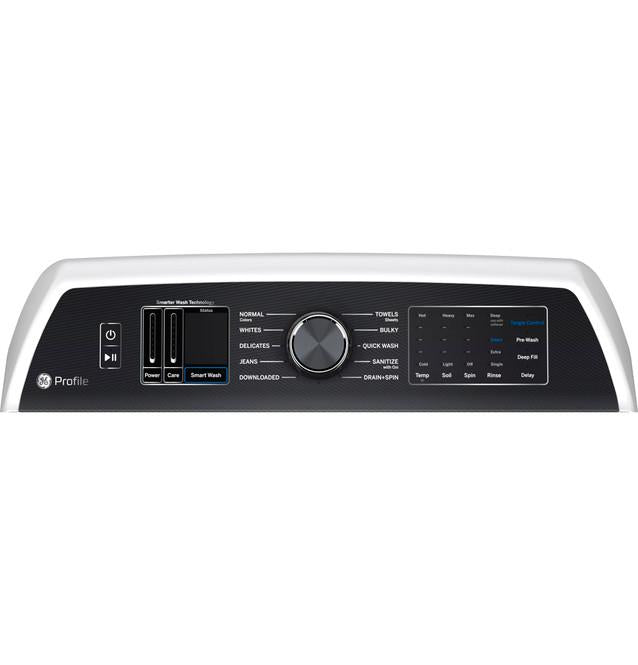 Profile 5.3 cu. ft. High-Efficiency Smart Top Load Washer in White with Quiet Wash Dynamic Balancing Technology