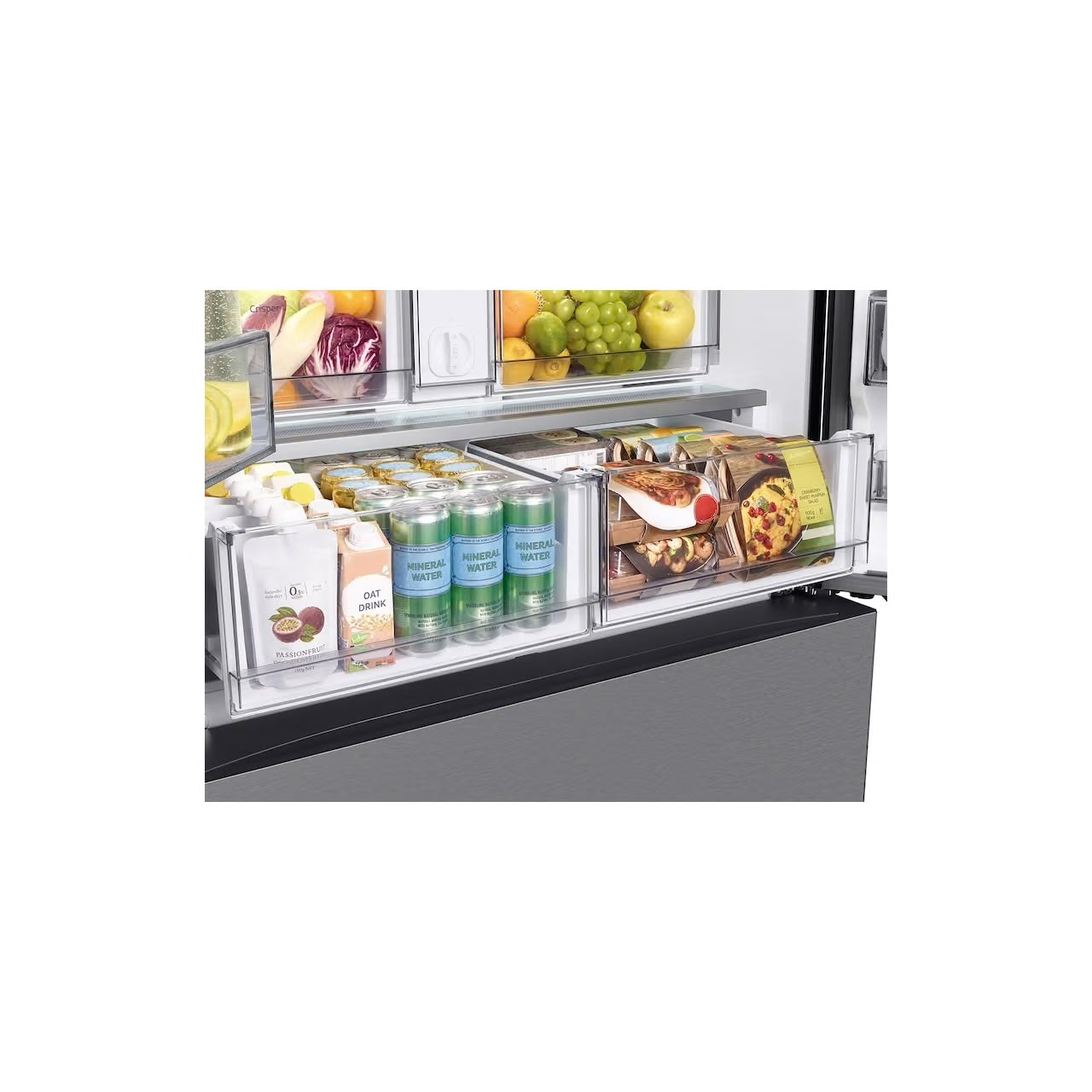 Bespoke 24 cu. ft. 3-Door French Door Smart Refrigerator with Autofill Water Pitcher in Stainless Steel, Counter Depth