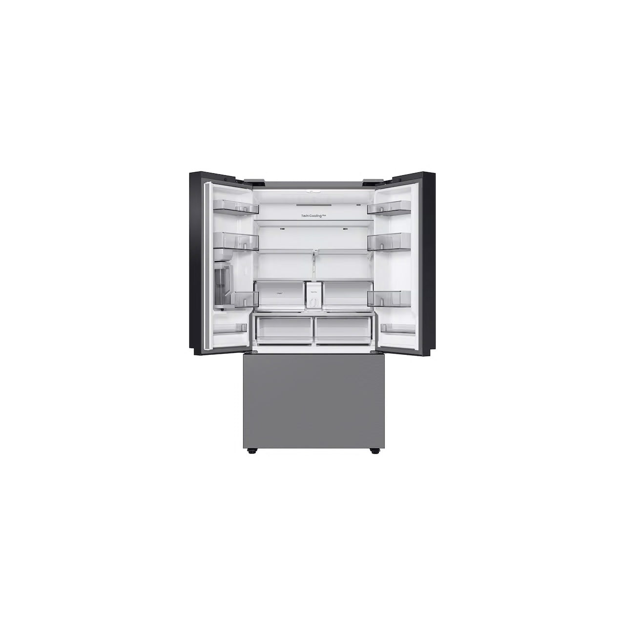 Bespoke 24 cu. ft. 3-Door French Door Smart Refrigerator with Autofill Water Pitcher in Stainless Steel, Counter Depth