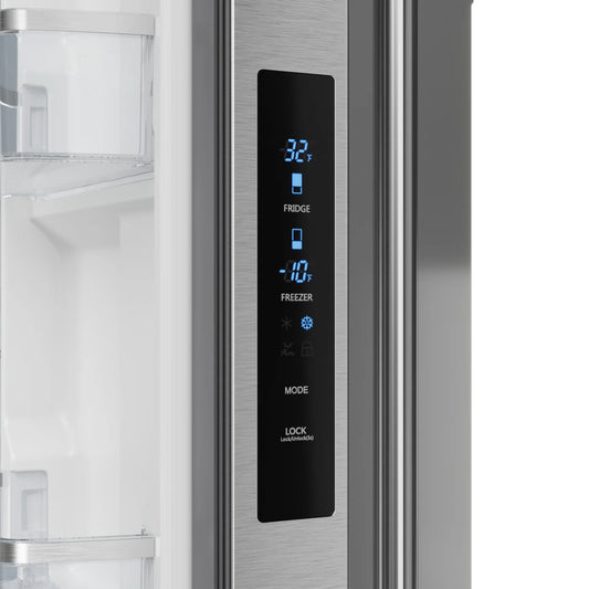 Counter-Depth Gordon Ramsay Series 17.5-cu ft 3 -Door French Door Refrigerator with Ice Maker with Ice Dispenser ( Stainless Steel ) ENERGY STAR Certified