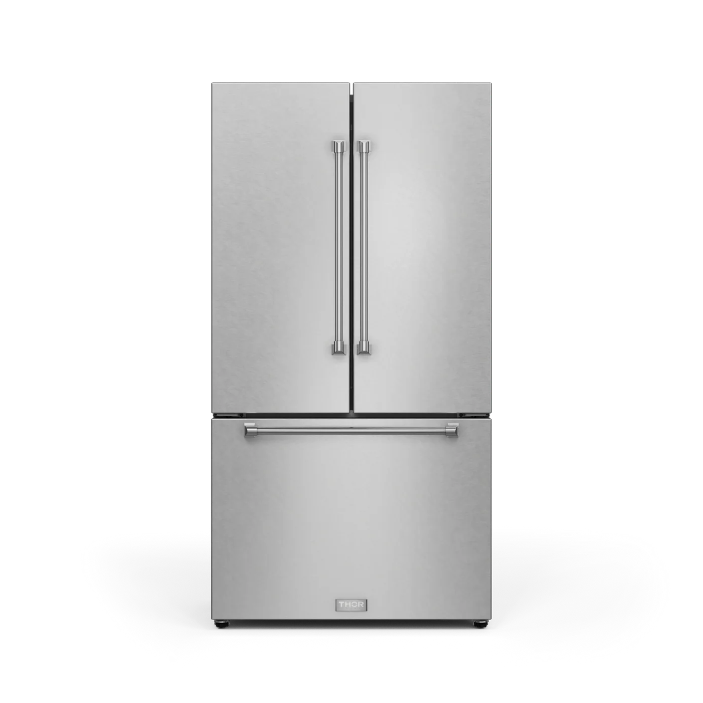 Counter-Depth Gordon Ramsay Series 20.3-cu ft 3 -Door French Door Refrigerator with Ice Maker with Ice Dispenser ( Stainless steel ) ENERGY STAR Certified