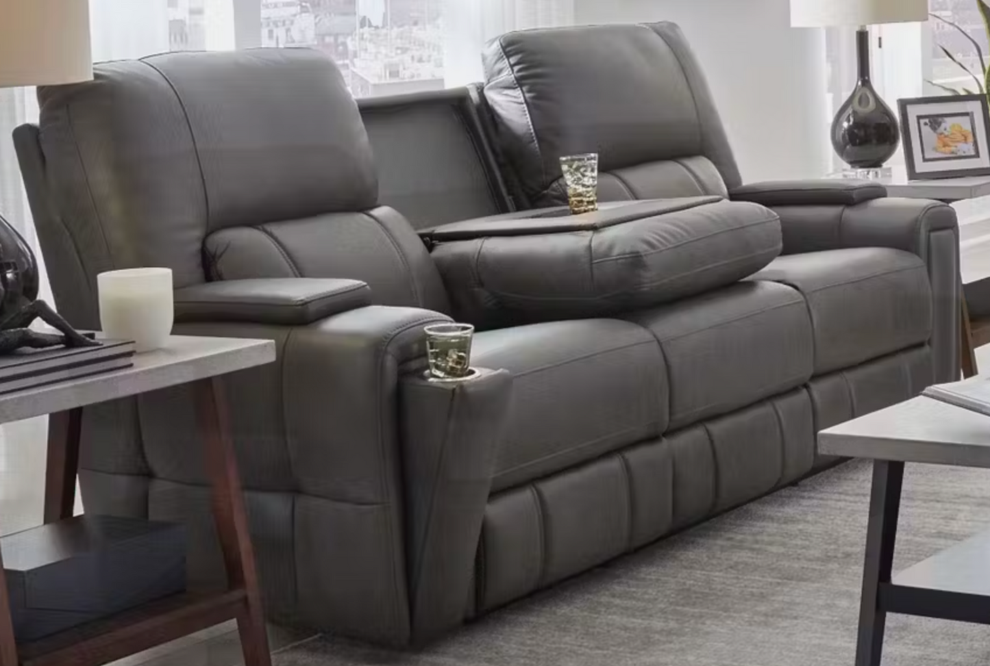 Revive Hudson Power Sofa w/Drop Down Table