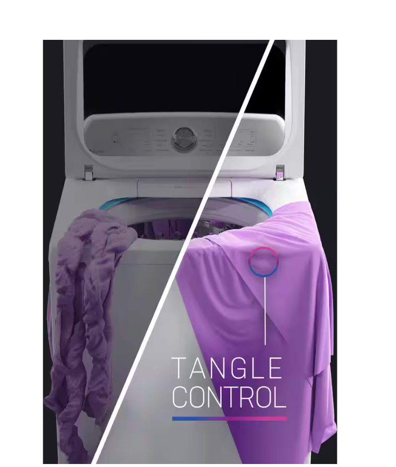 Profile 5.3 cu. ft. High-Efficiency Smart Top Load Washer in White with Quiet Wash Dynamic Balancing Technology