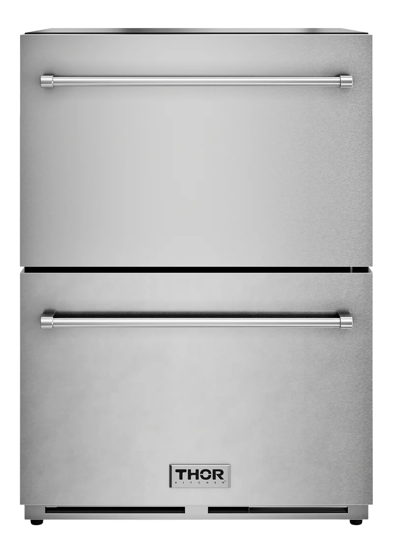 24-in 2 -Drawer Built-in/Freestanding Drawer Freezer (Stainless steel)