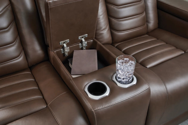 High Impact Power Reclining Loveseat With Console