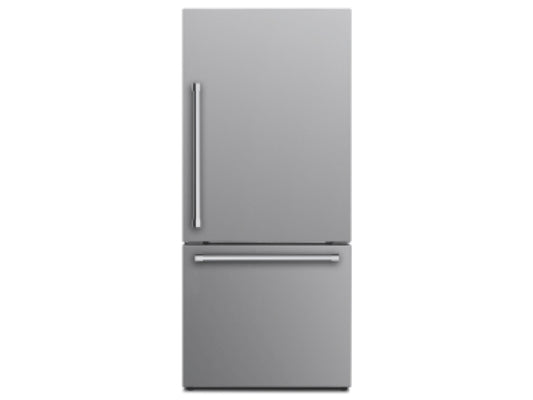 17.6 Cubic Foot Bottom Mount Refrigerator with LED Lighting