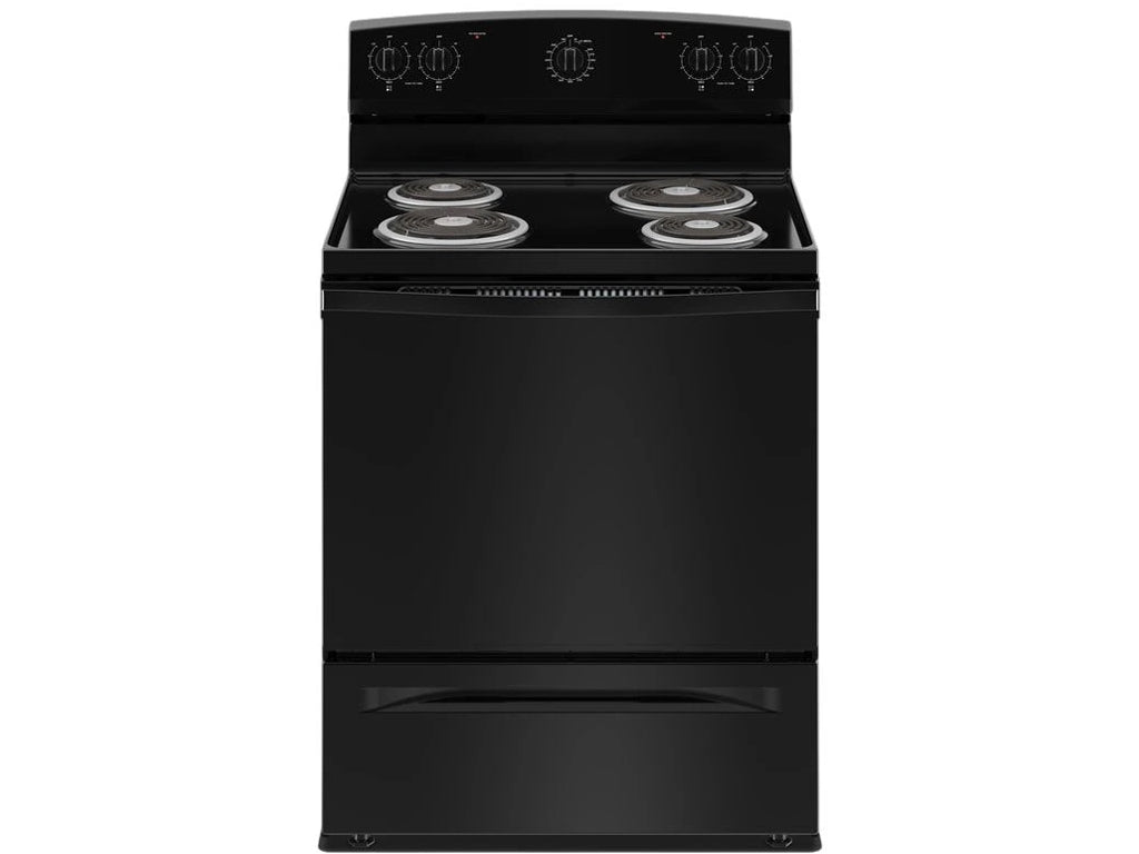 Cocina eléctrica independiente Conservator de 30 pulgadas con 4 elementos de bobina, color blanco