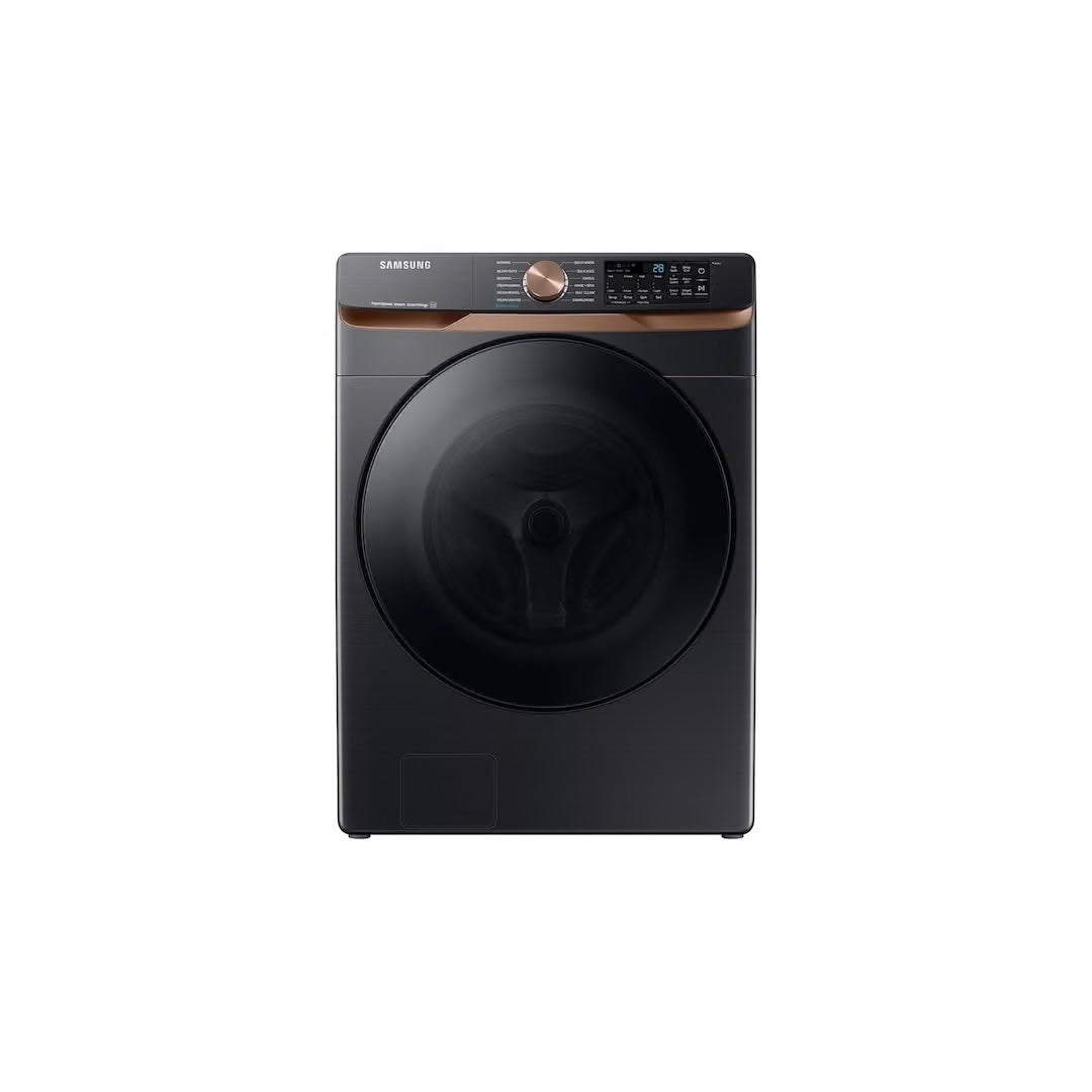 5 cu. ft. Extra Large Capacity Smart Front Load Washer in Brushed Black with Super Speed Wash and Steam