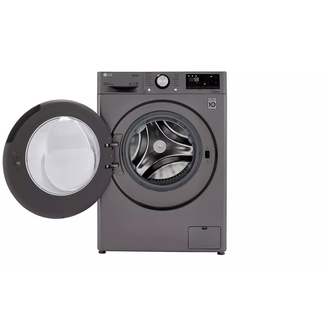 2.4 cu. ft. SMART All-in-One Compact Front Load Washer & Ventless Dryer Combo in Graphite Steel with Steam