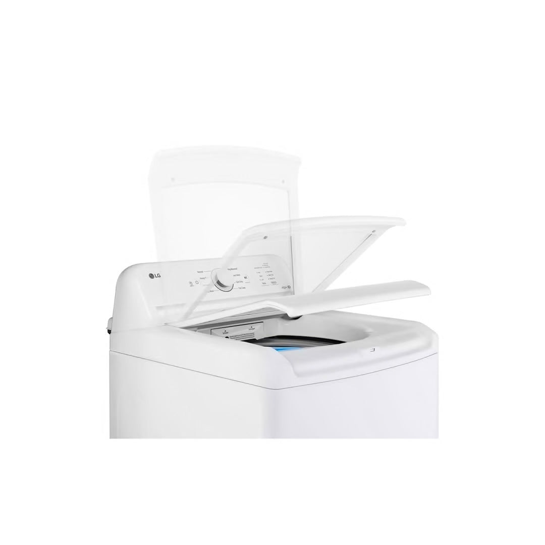 4.3 cu. ft. Top Load Washer in White with SlamProof Glass Lid, Impeller and True Balance Anti-Vibration