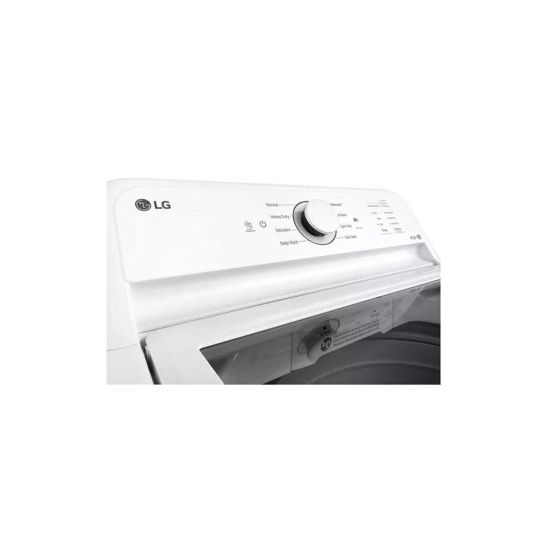 4.3 cu. ft. Top Load Washer in White with SlamProof Glass Lid, Impeller and True Balance Anti-Vibration