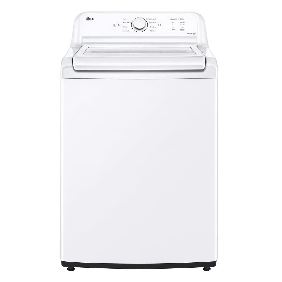 4.3 cu. ft. Top Load Washer in White with SlamProof Glass Lid, Impeller and True Balance Anti-Vibration