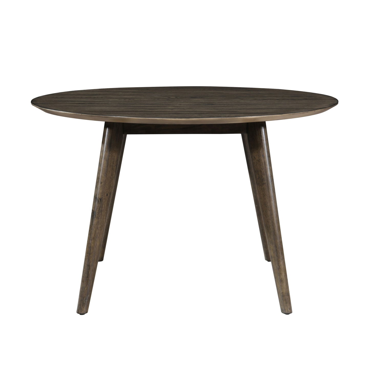 Rex - 48" Round Dining Table - Walnut Brown