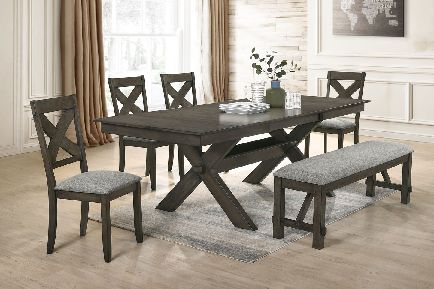 Gulliver - Bench - Rustic Brown