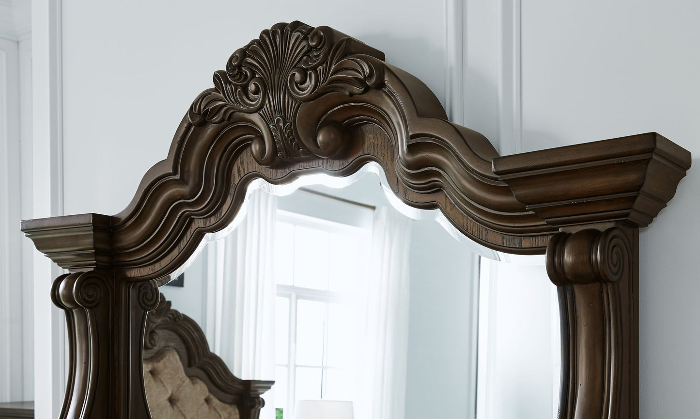 Maylee - Dresser And Mirror - Dark Brown