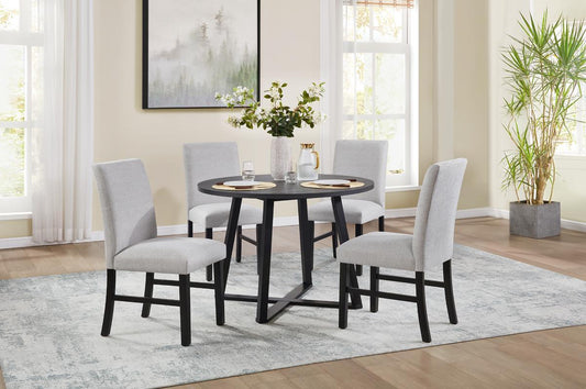 D182 - Dining Side Chair - Black / Gray