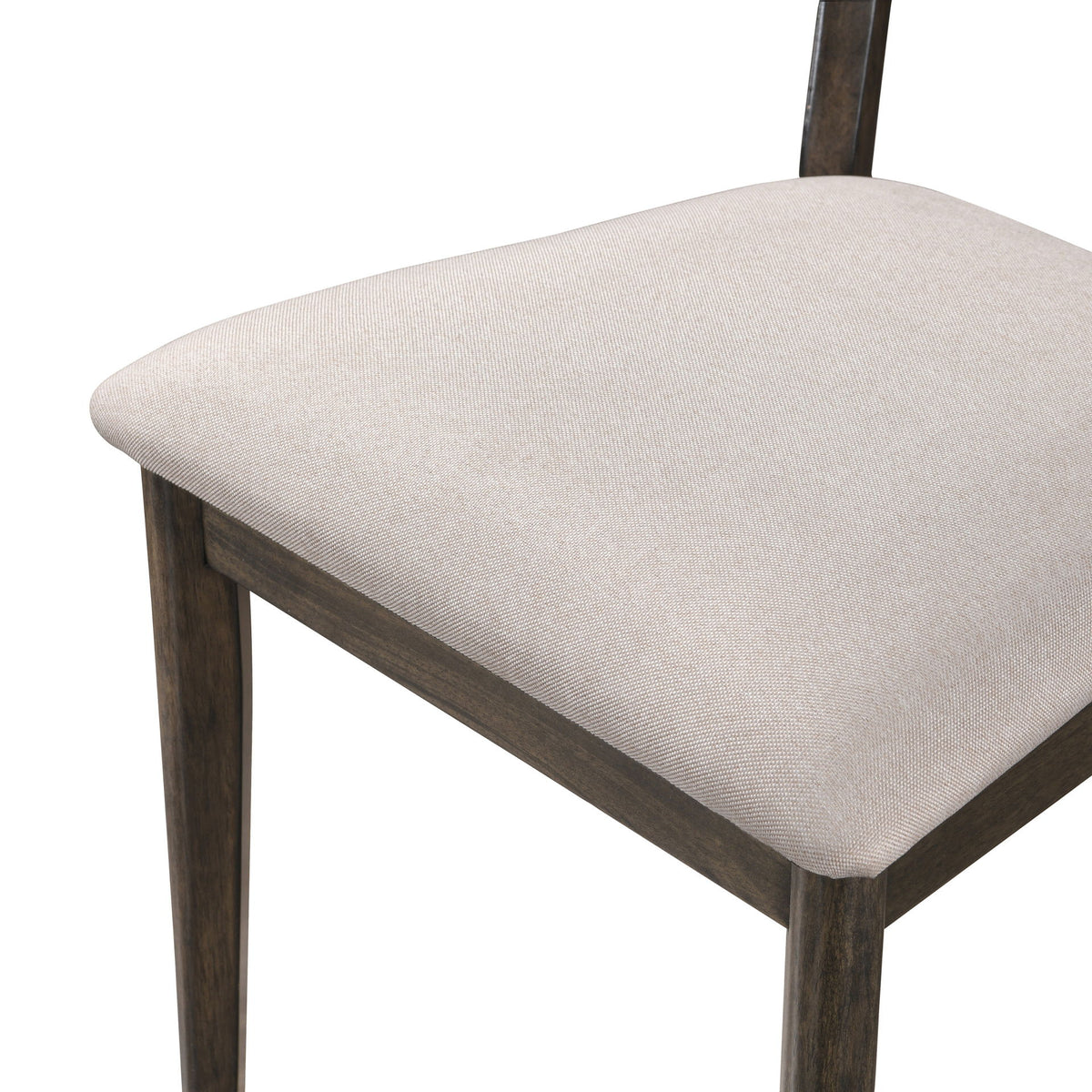 Rex - Open Back Dining Chair (Set of 2) - Walnut Brown / Beige