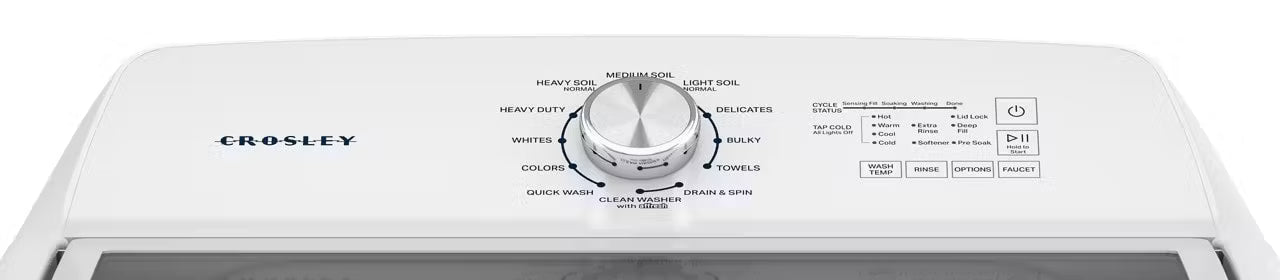 4.5 Cu Ft Top Load Washer with Dual Action Agitator