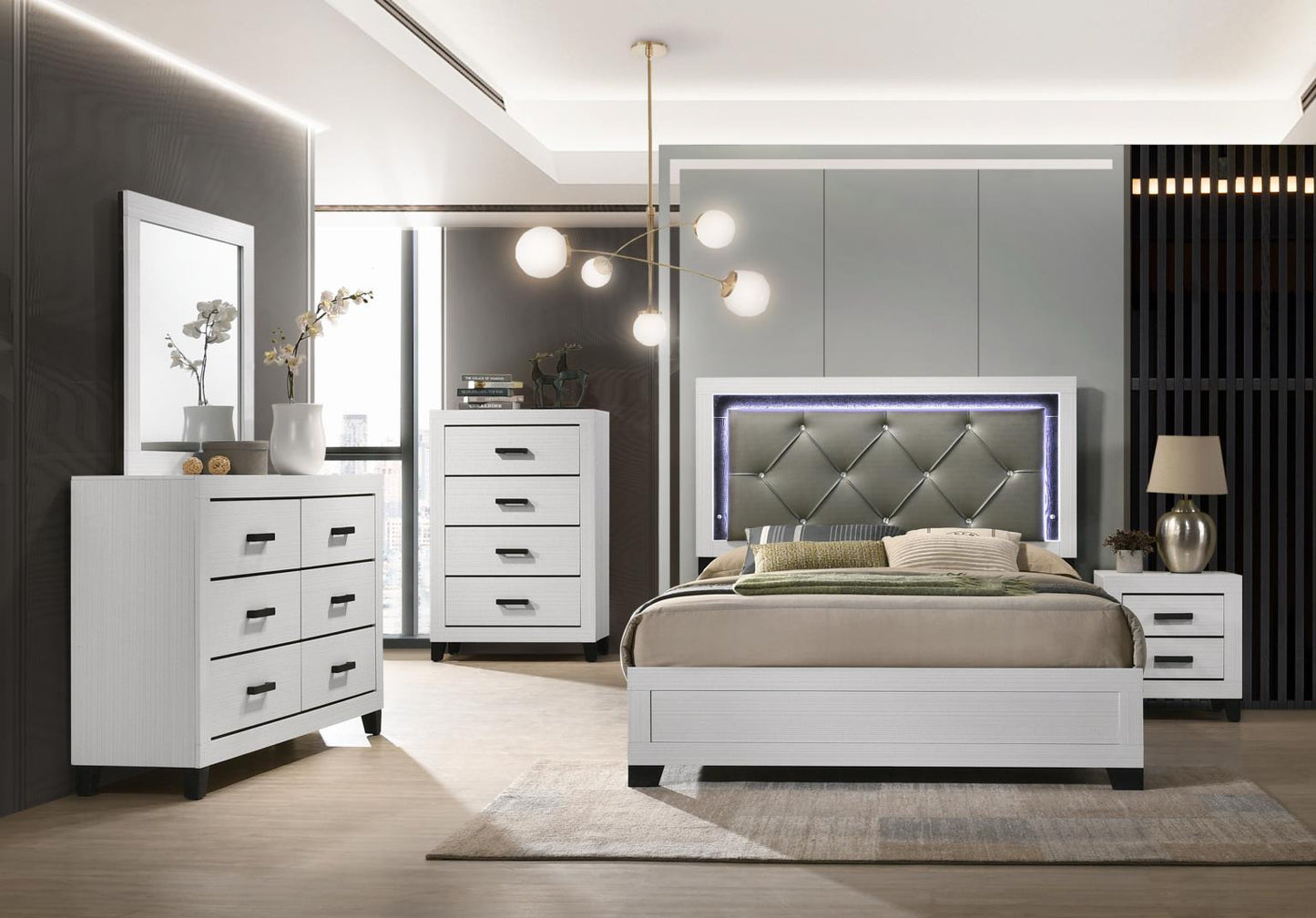 B378 - Nightstand - White