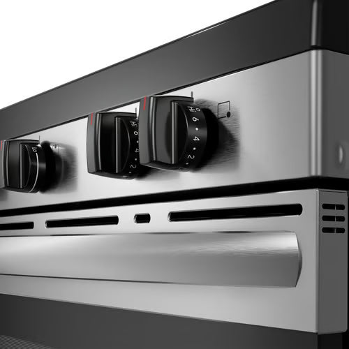 30 in. 5 Burner Element Freestanding Electric Range in Stainless Steel with Dual Expandable Element and Quick Boil