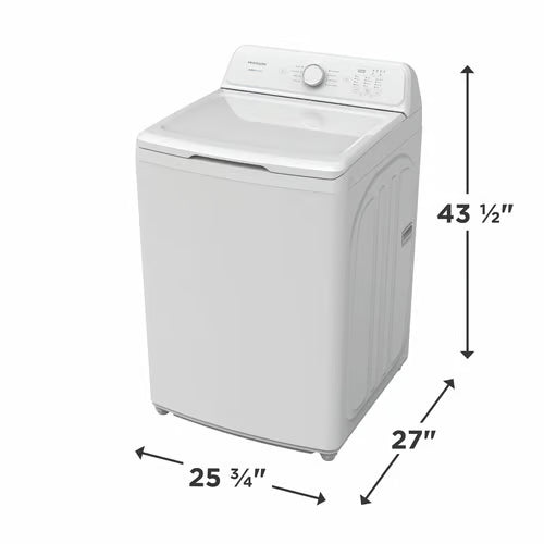 4.1 Cu. Ft. Top Load Washer in White with 8 wash cycles