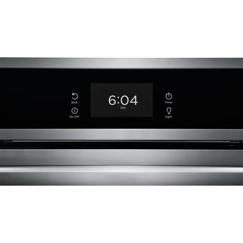 Horno de pared eléctrico empotrado de 30 pulgadas y microondas combinado con convección total, acero inoxidable resistente a las manchas