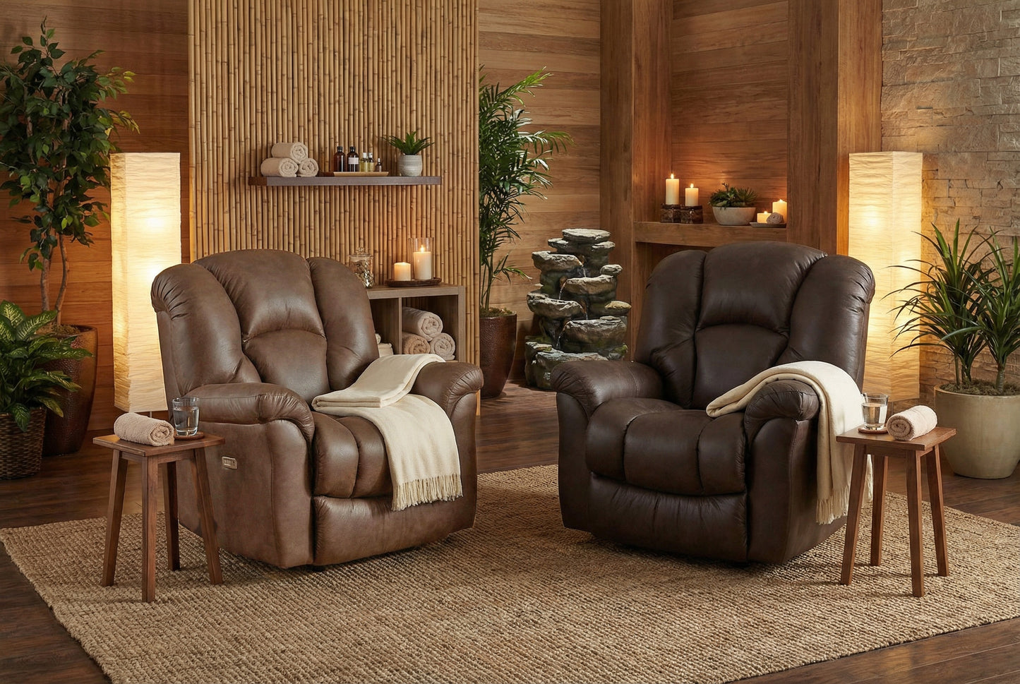 Impluse Power Recliner w/Heat & Massage