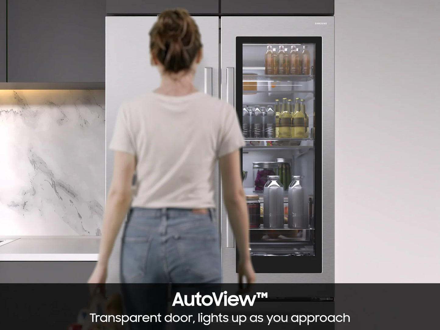 Bespoke AI 3-Door French Door AutoView™ | Zero Clearance Fit | 29 cu. ft.