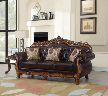 U204 - Traditional Sofa - Brown