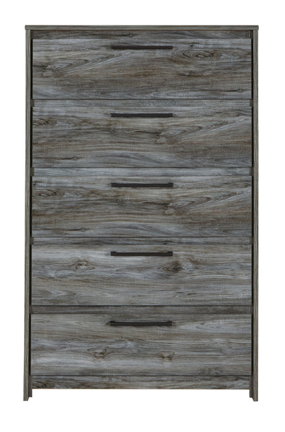 Baystorm - Five Drawer Chest - Gray
