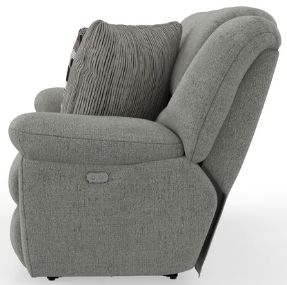 Trifecta - Sofa With 3 Recliners and Drop Down Table